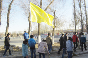 电信系 组织入党积极分子进行卫生大扫除