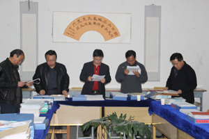 学院考评领导小组对机械工程系学生工作进行考评