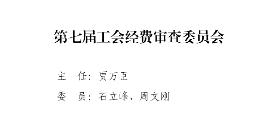 第七届工会经费审查委员会