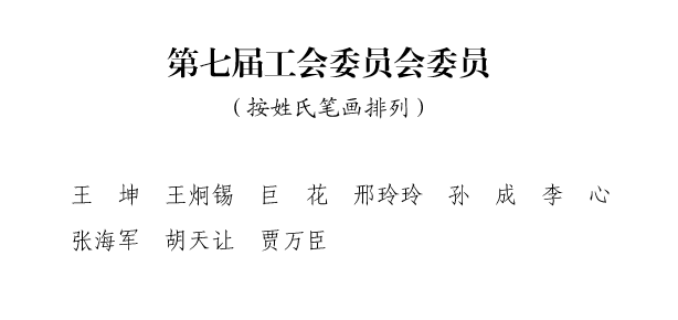 第七届工会委员会委员