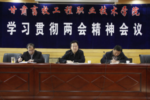 学院召开学习贯彻“两会”精神专题会议