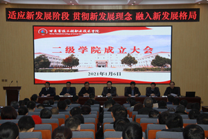 适应新发展阶段 贯彻新发展理念 融入新发展格局 ——学校隆重举行二级学院成立大会